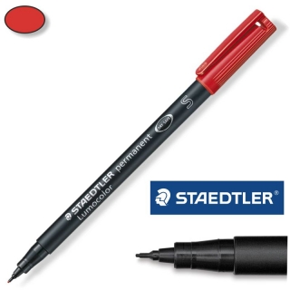 Rotulador Perm. Staedtler Lumocolor S Rojo