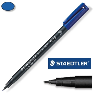 Rotulador Permanente Staedtler Lumocolor S Azul