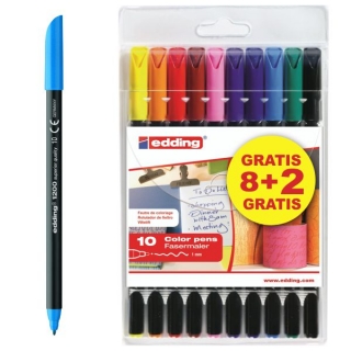 Edding 1200 Pack 8+2 Gratis,