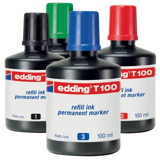 Edding T100, Frasco de tinta