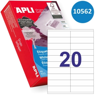 Etiquetas Apli 10562, Caja 500 hjs,