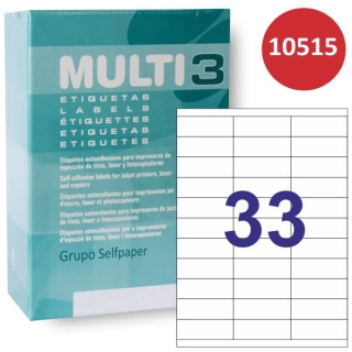 Etiquetas impresora multi3 10515, 33x 