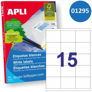 Apli 01295, etiquetas impresora 15x