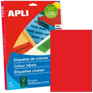 Etiquetas Apli 11840 Papel adhesivo 