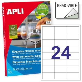 Apli 03056, Etiquetas removibles