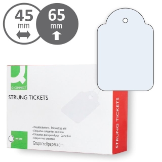Caja 400 etiquetas Colgantes Qconnect