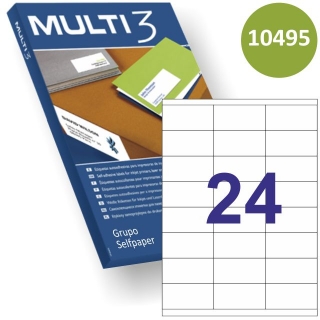 Multi3 04703, Etiquetas 24 por 