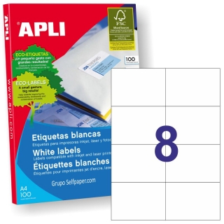 Etiquetas Apli 01279, Caja 100 hojas,