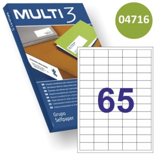 Multi3 04716, Etiquetas impresora econmicas 