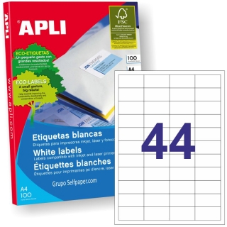 Apli 01285, Etiquetas 48,5x25,4, 44