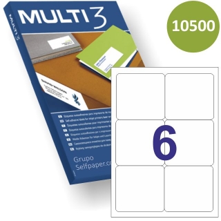 Multi3 10500, Etiquetas impresora 99,1x93,1