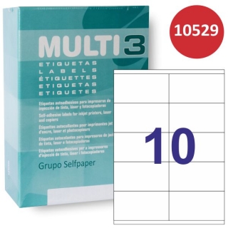 Multi3 10529, Etiquetas impresora