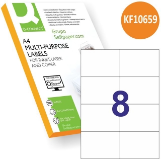 Q-connect KF10659, Etiquetas impresora 105x74 