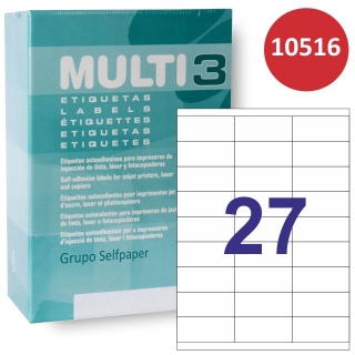 Etiquetas impresora Multi3, 27 x