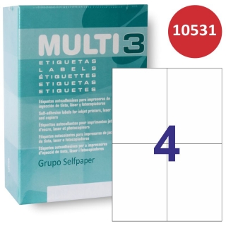 Multi3 10531, Etiquetas impresora 4 por