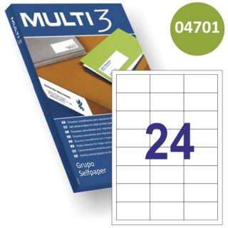 Etiquetas Multi3 4701 para