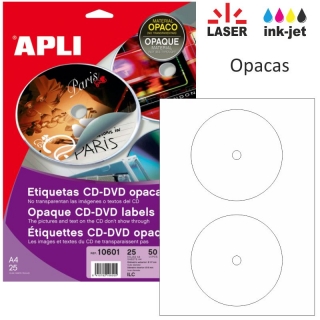 Etiquetas para CD DVD Mega  10601