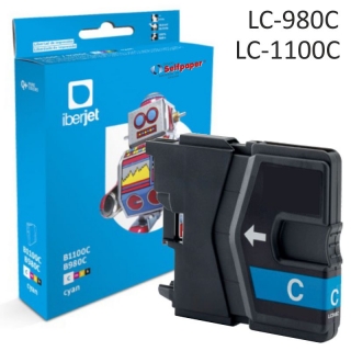 Compatible Brother LC980C, LC1100C color  Iberjet LC980CC