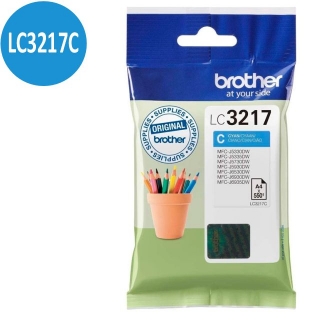 Cartucho original Brother LC3217C tinta cyan