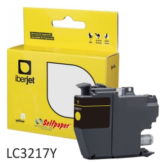 Compatible Brother LC3217Y amarillo, Cartucho