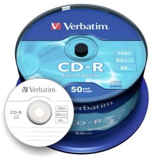 Cd-R Verbatim grabable, Extra Protection,