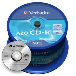 cd grabable verbatim bobina 50u