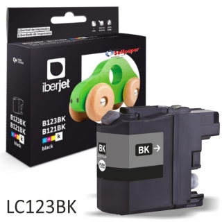 Compatible Brother LC123bk negro,