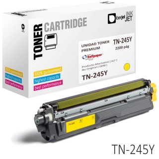 Compatible Brother TN245Y, TN241Y Amarillo  Iberjet TN245YC