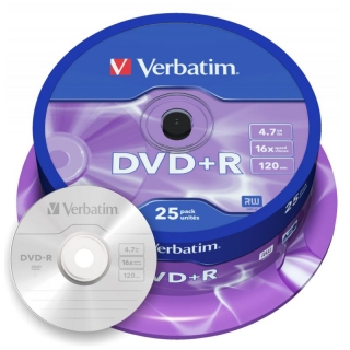 DVD+R verbatim bobina 25 normal  43500