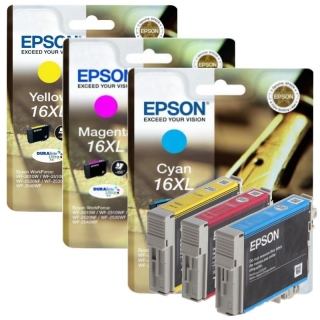 Epson 16XL cyan T1632, Magenta T1633