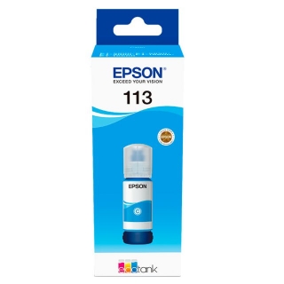 Epson Ecotank 113 color cyan azul, 