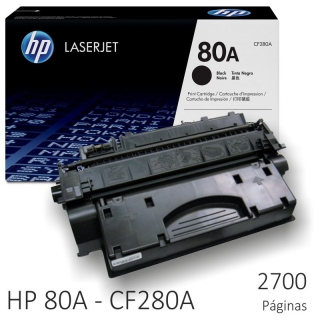 Toner original HP 80A, CF280A Laserjet