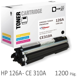 Compatible HP 126A negro CE310A,