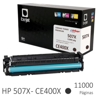 HP CE400X Tner compatible 507X  Iberjet CE400XC