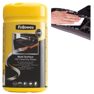 Toallitas Limpia Superficies Fellowes multiuso