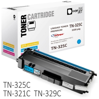 Brother TN325C compatible, toner color