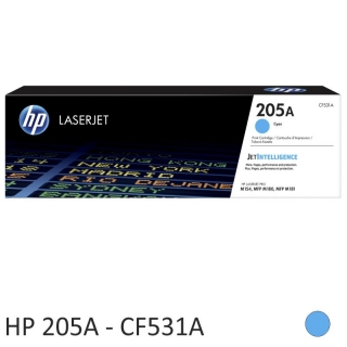 HP 205A Cyan, tner original CF531A