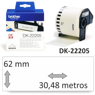 Brother DK-22205 Rollo de