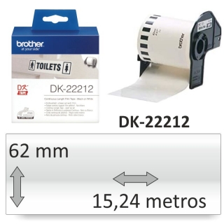 Brother DK-22212 Rollo plastico