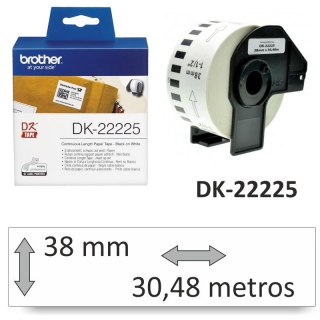 Brother DK-22225 Rollo etiquetas continuo 38