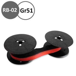 Cinta tinta calculadora negro rojo, Casio  RB-02-2