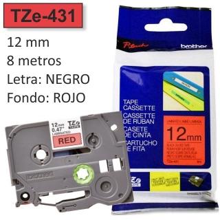 Cinta rotuladora Brother TZE-431