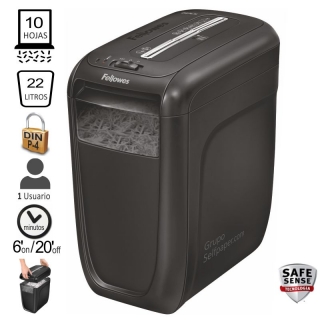 Fellowes 60CS, Destructora de papel oficina  4606101