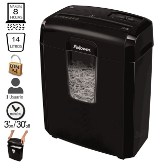 Fellowes 8C, Destructora partculas econmica