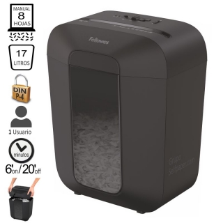 Fellowes LX45, Destructora en, Fellowes