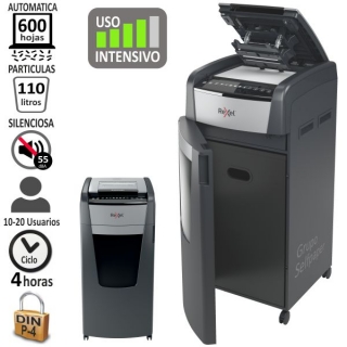 Rexel Optimum Auto+ 600X, destructora automtica  2020600XEU