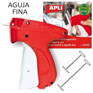 Pistola etiquetadora textil con aguja fina  Apli 101546