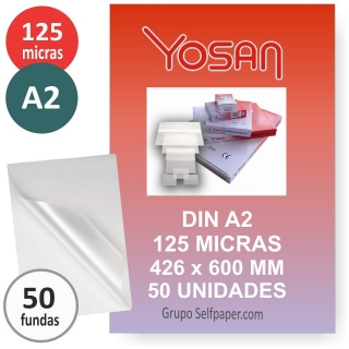 Fundas plstico plastificar Din A2, 125  Yosan 0401A2125-50B