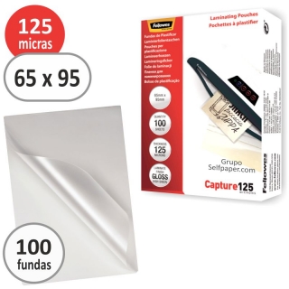 Fundas plstico plastificar 65x95 mm tarjetas  Fellowes 5306702