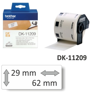 Rollo etiquetas Brother DK-11209 DK11209 térmicas